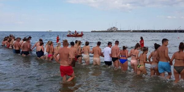 żywy łańcuch, sopot
