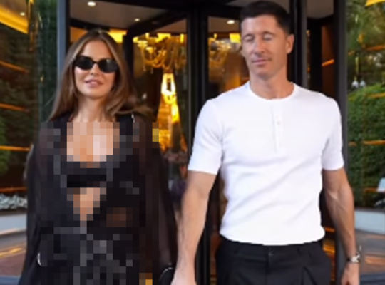 Lewandowska w pidżamie