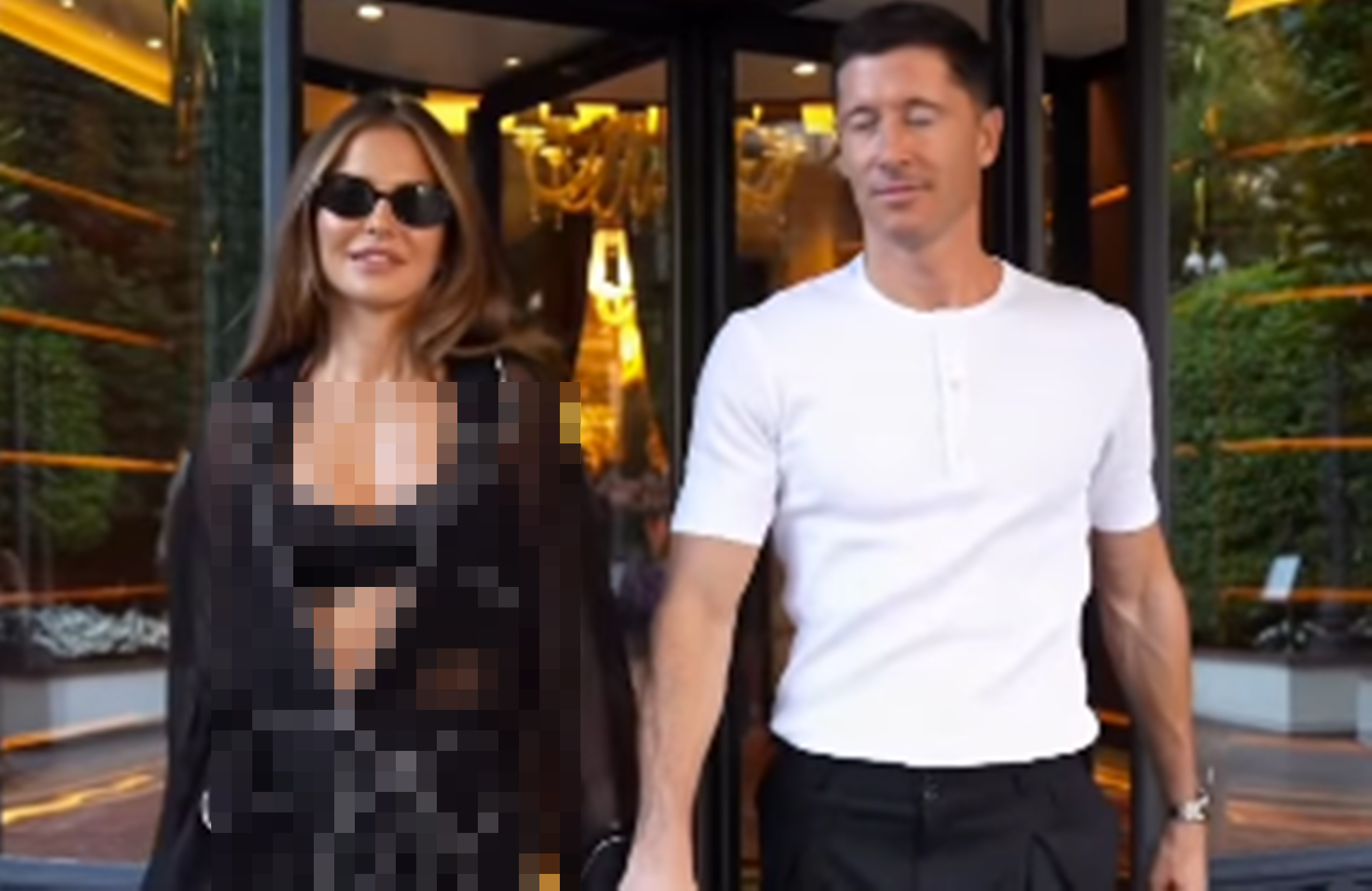 Lewandowska w pidżamie