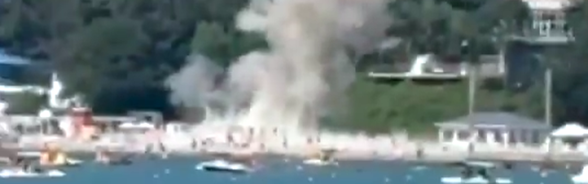 dron na plaży