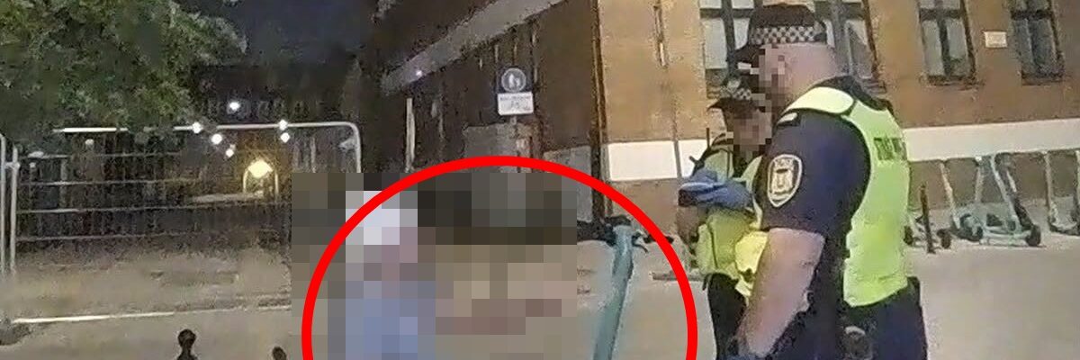 jechał bez majtek na hulajnodze