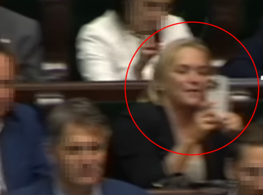 chorosińska szczekanie w sejmie