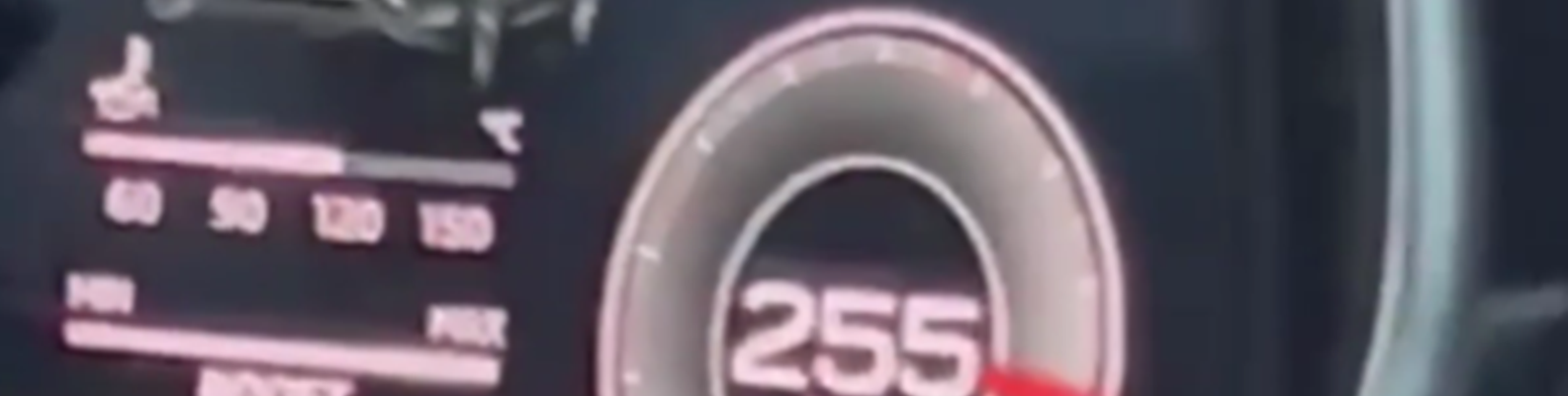pędził 255 km